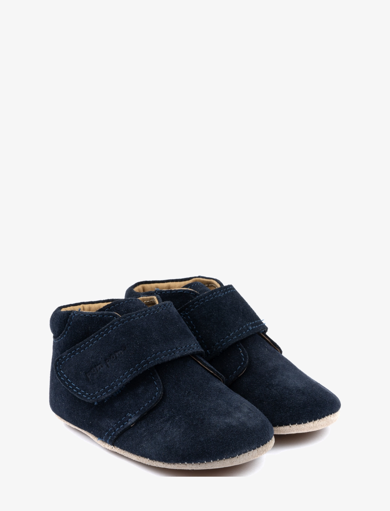 Pom Pom - Beginners Velcro Season - hjemmesko - navy suede - 1
