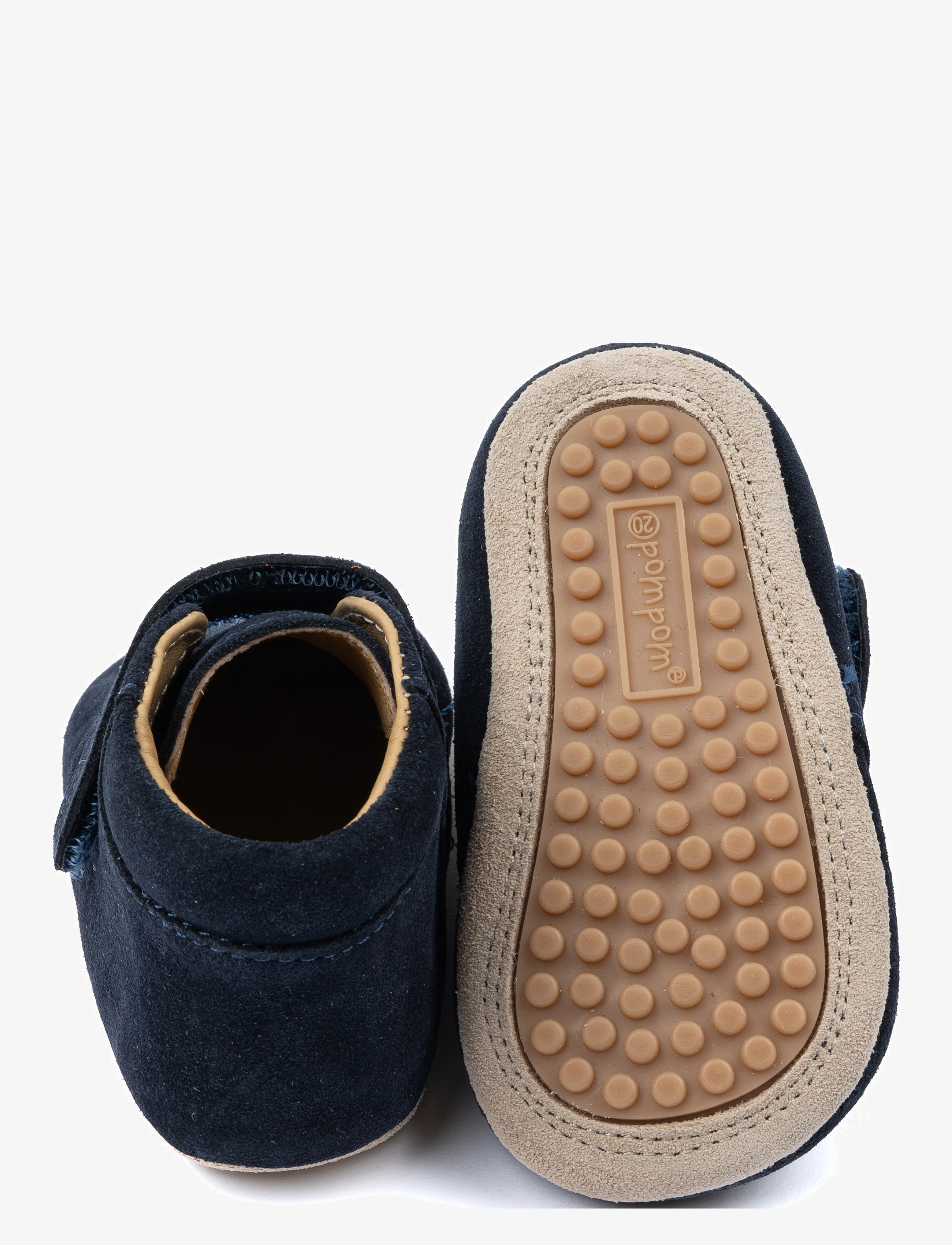 Pom Pom - Beginners Velcro Season - hjemmesko - navy suede - 3