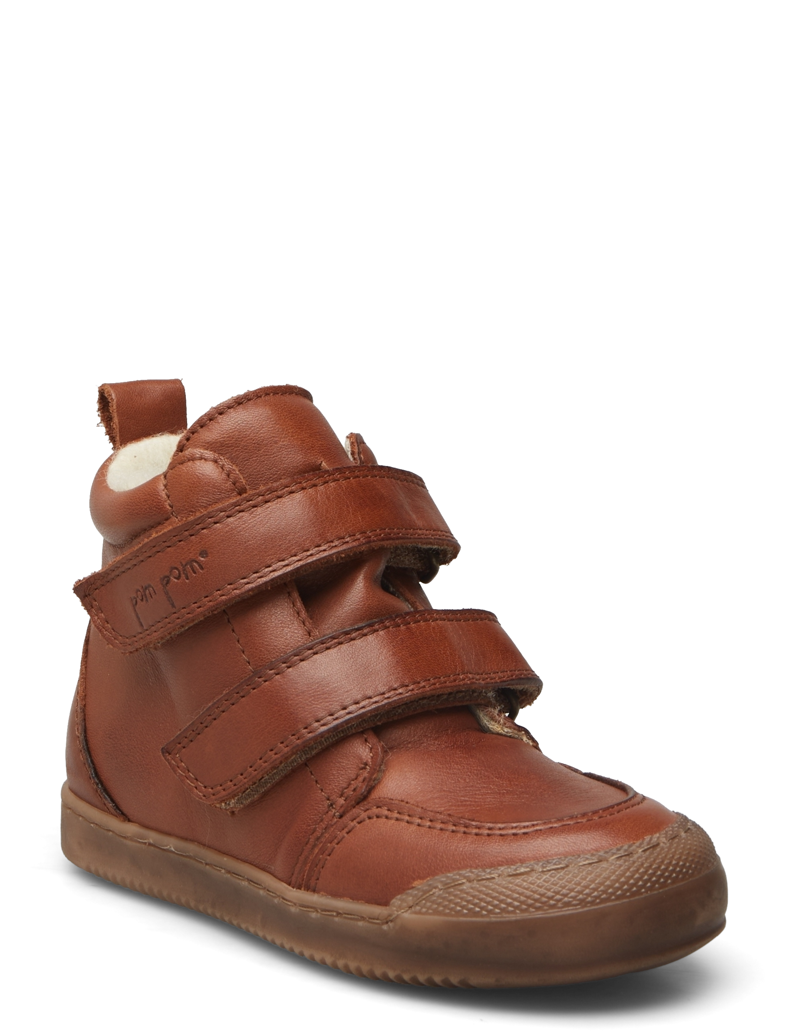 Pom Sneaker Wool Booty, 24, Winter Boots, Braun - Boots W. Velcro, Kinder