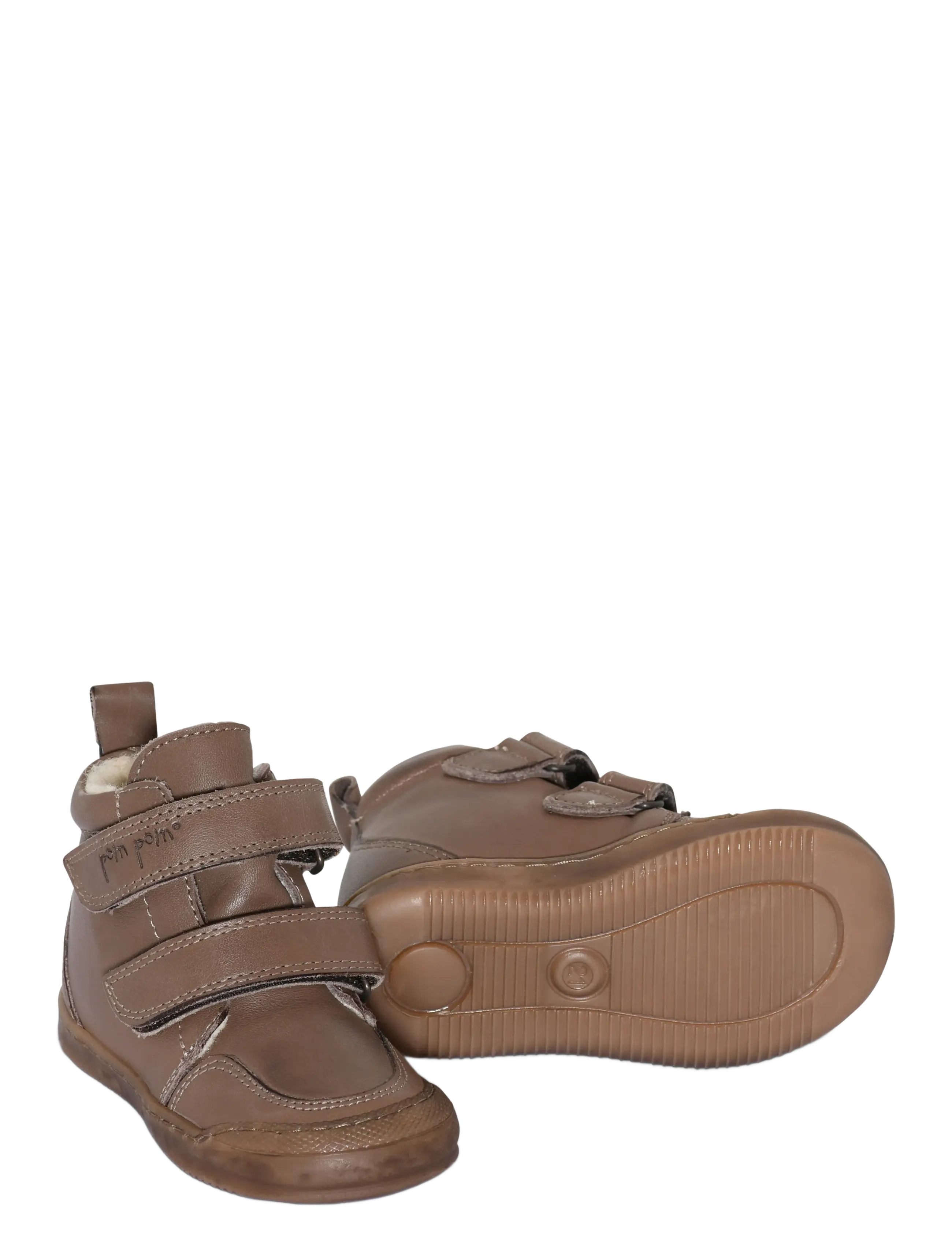 Pom Pom - Sneaker™ Wool Booty - fall shoes - dark camel - 5
