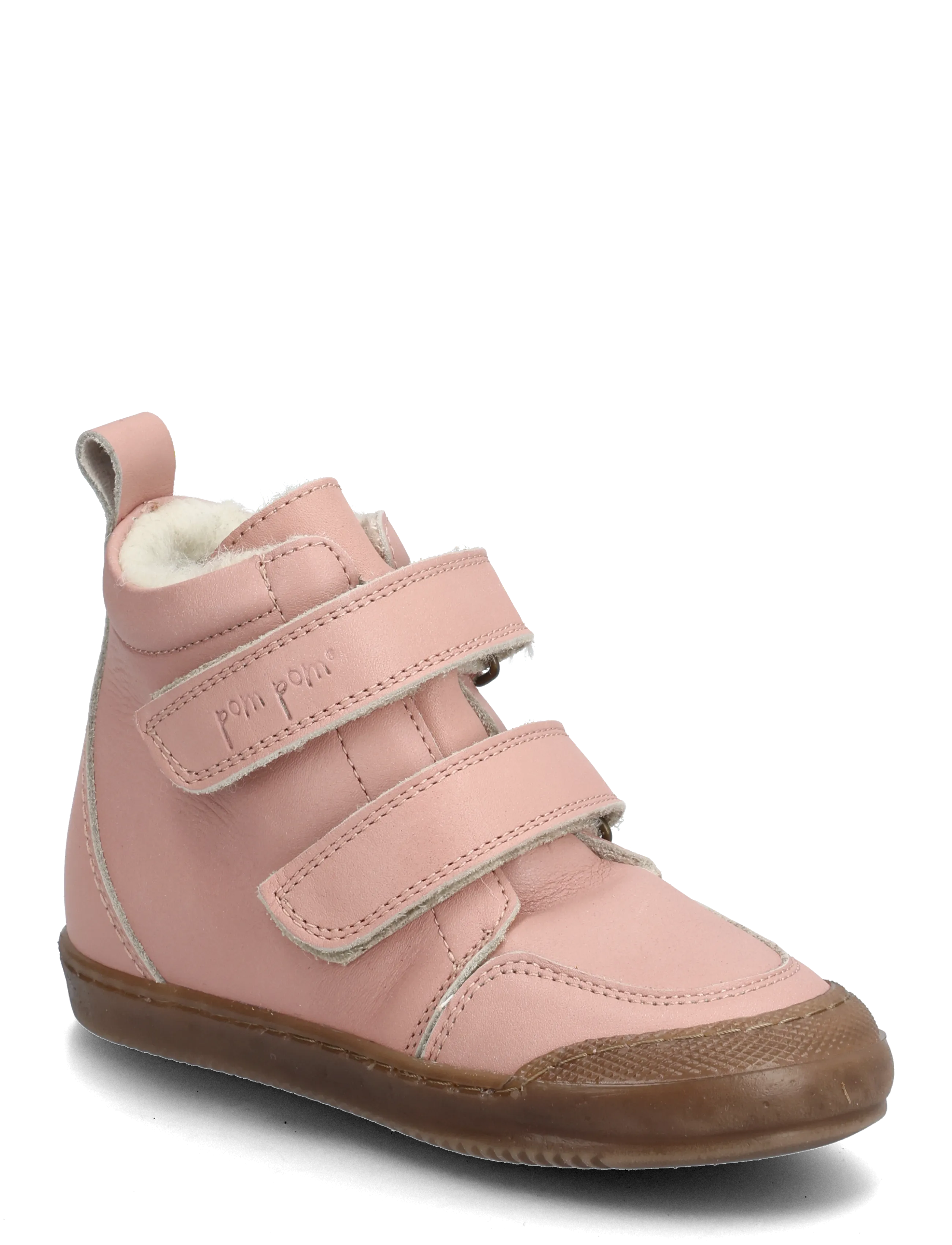 Pom Sneaker Wool Booty, 21, Winter Boots, Rosa - Boots W. Velcro, Kinder