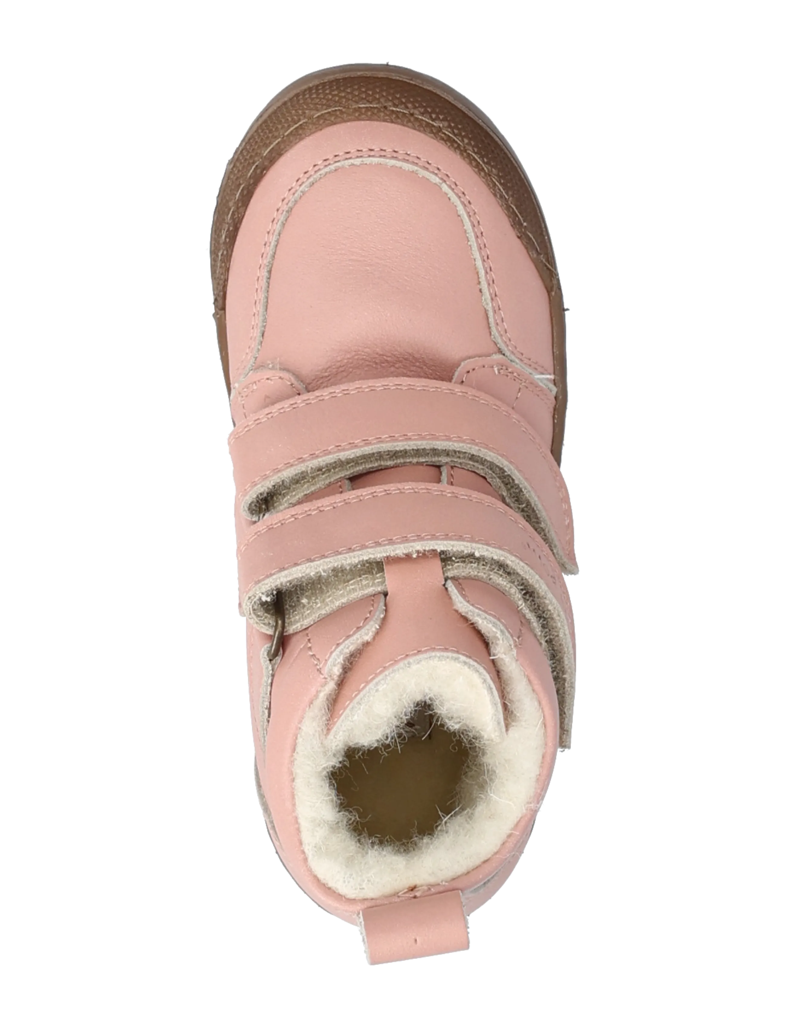 Pom Pom - Sneaker™ Wool Booty - fall shoes - dark rose - 3