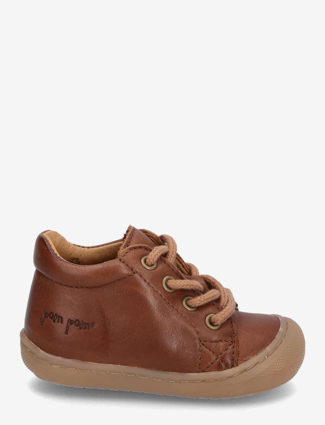 Pom Pom - First™ Sport Lace Shoe - lastele, kes veel ei käi - dark camel - 1