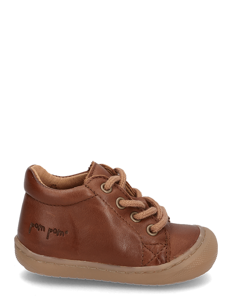Pom Pom - First™ Sport Lace Shoe - lastele, kes veel ei käi - dark camel - 1