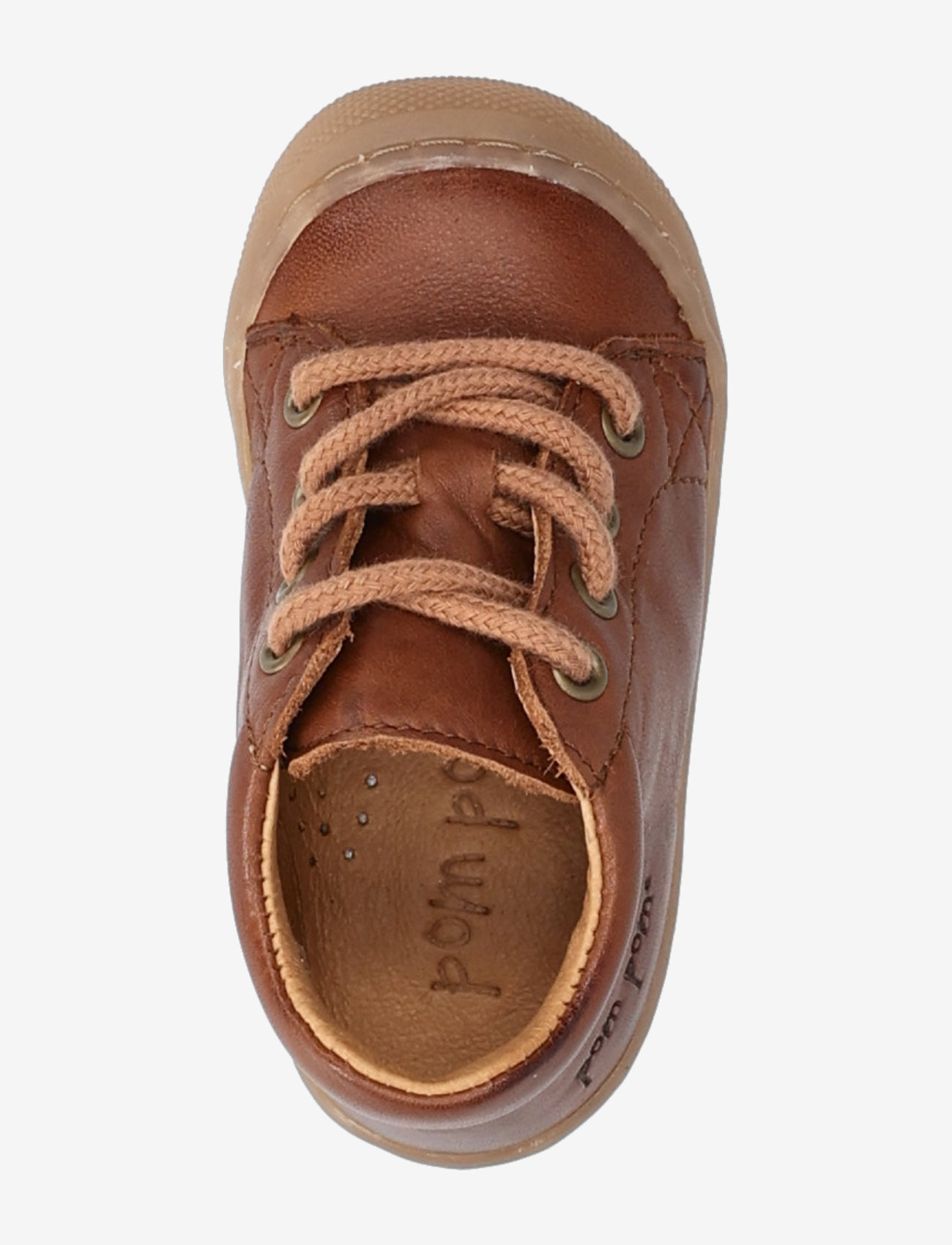 Pom Pom - First™ Sport Lace Shoe - lastele, kes veel ei käi - dark camel - 3