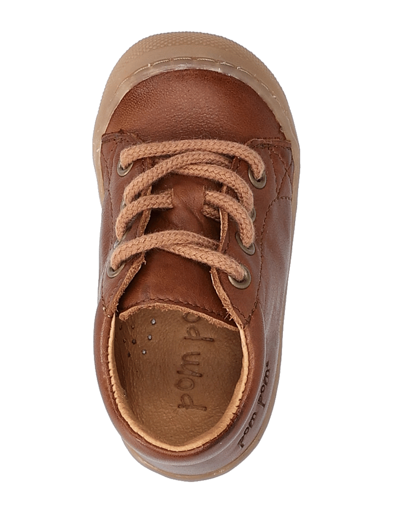 Pom Pom - First™ Sport Lace Shoe - lastele, kes veel ei käi - dark camel - 3