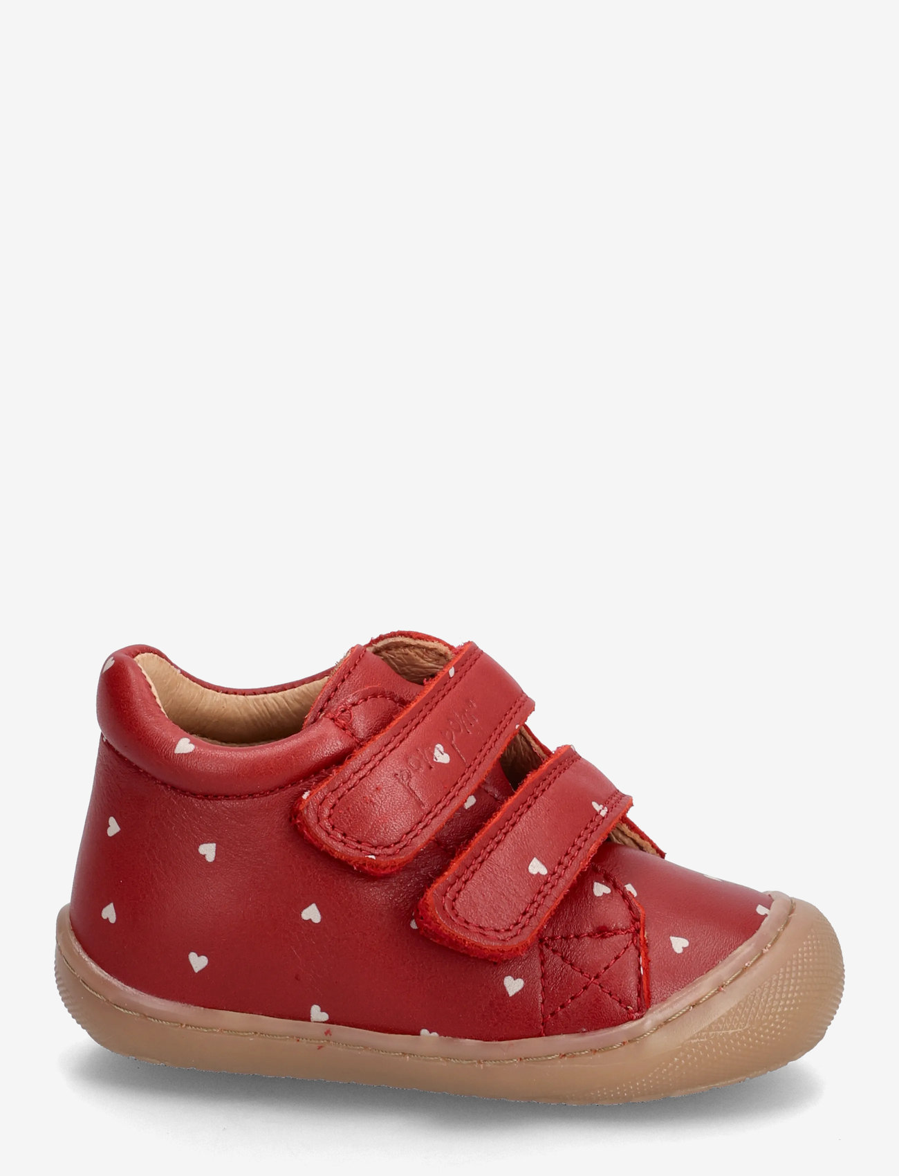 Pom Pom - First Sport Velcro Shoe - lära-gå-skor - heart aop - 1