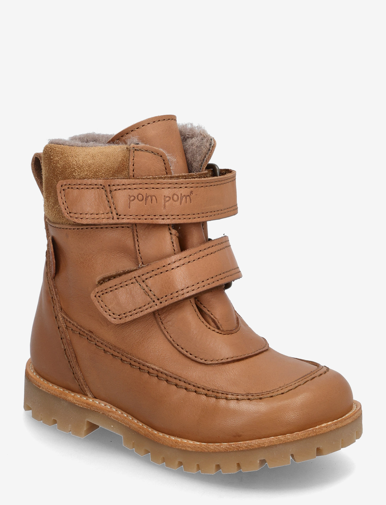 Pom Pom - Rub Sole™ Velcro Boot TEX - dark camel - 0