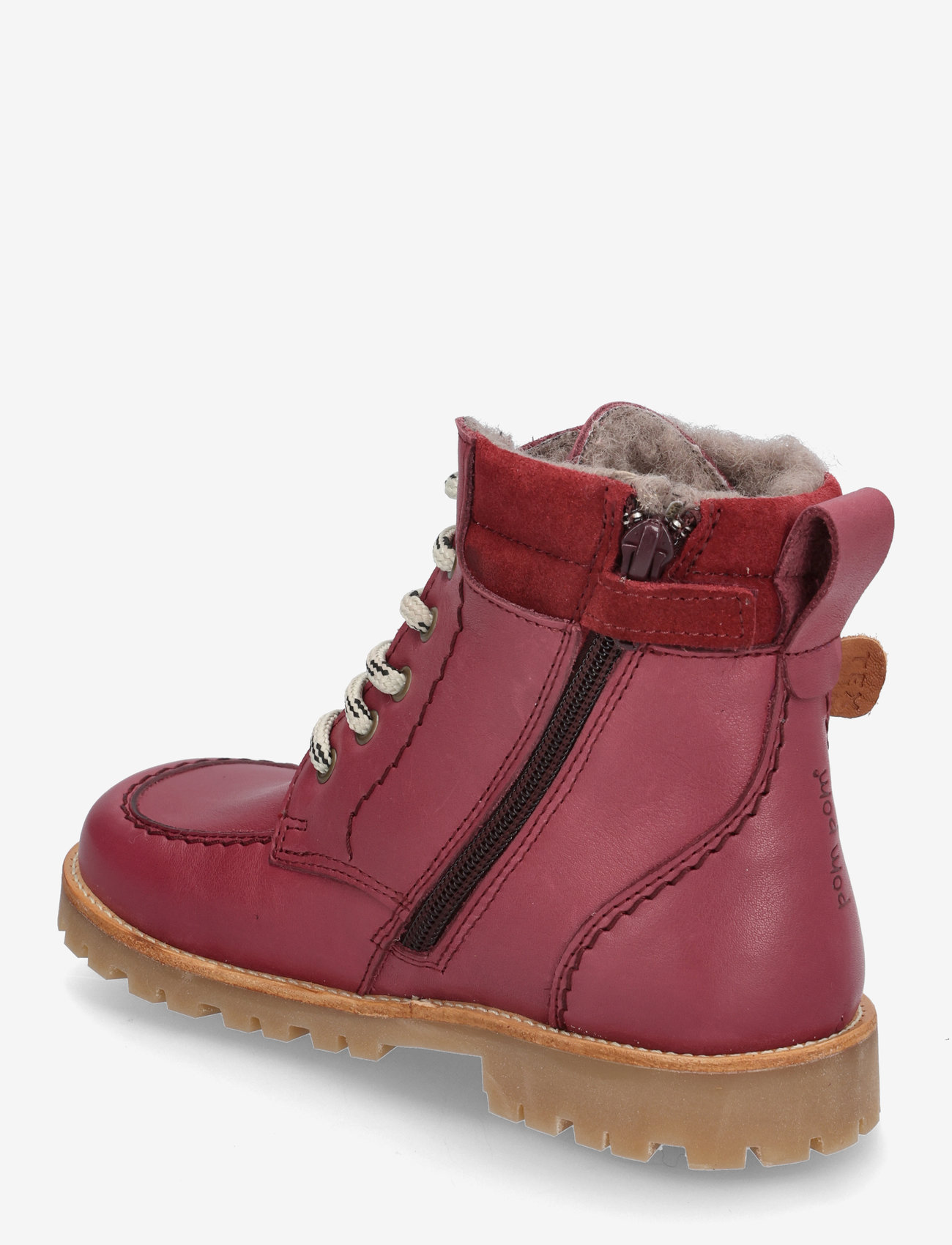 Pom Pom - Rub Sole™ Lace Boot TEX - dark red - 2