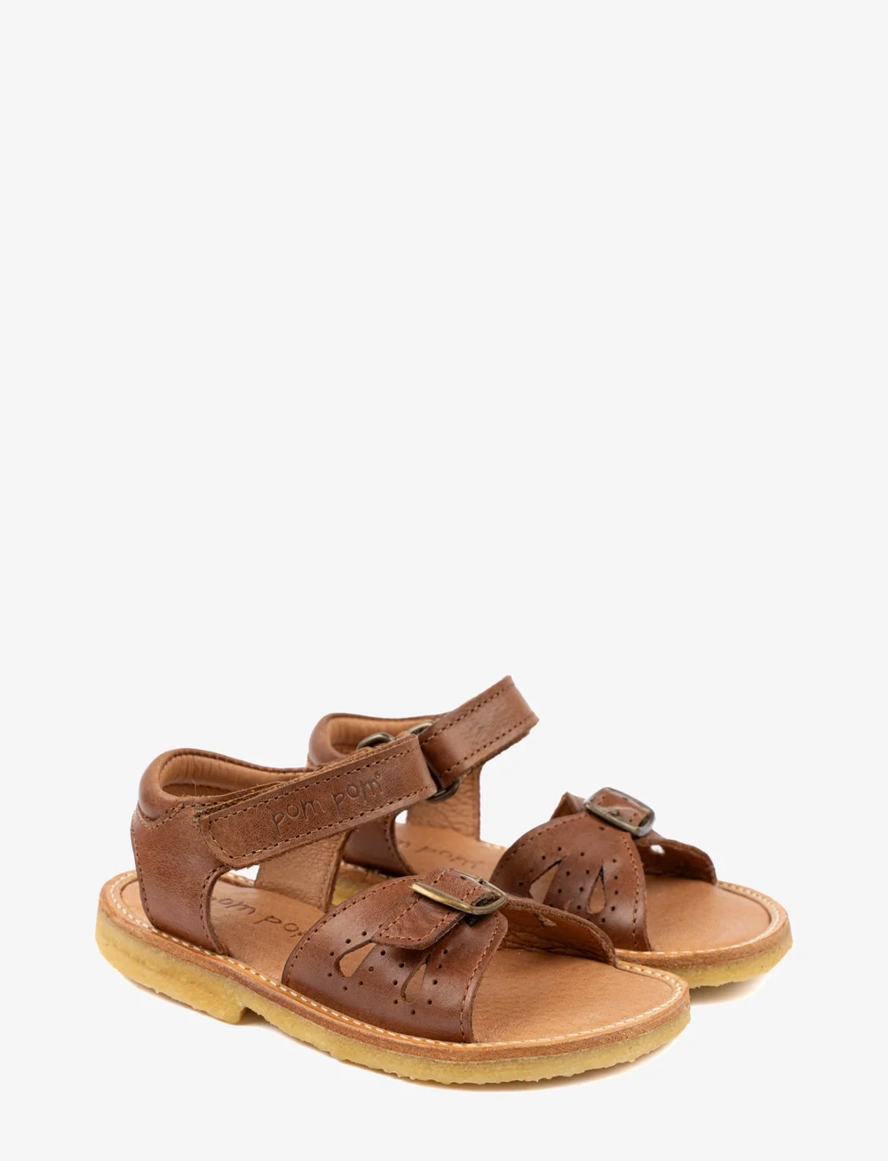 Pom Pom - Classic Open Heel Sandal - sandalen - camel - 0