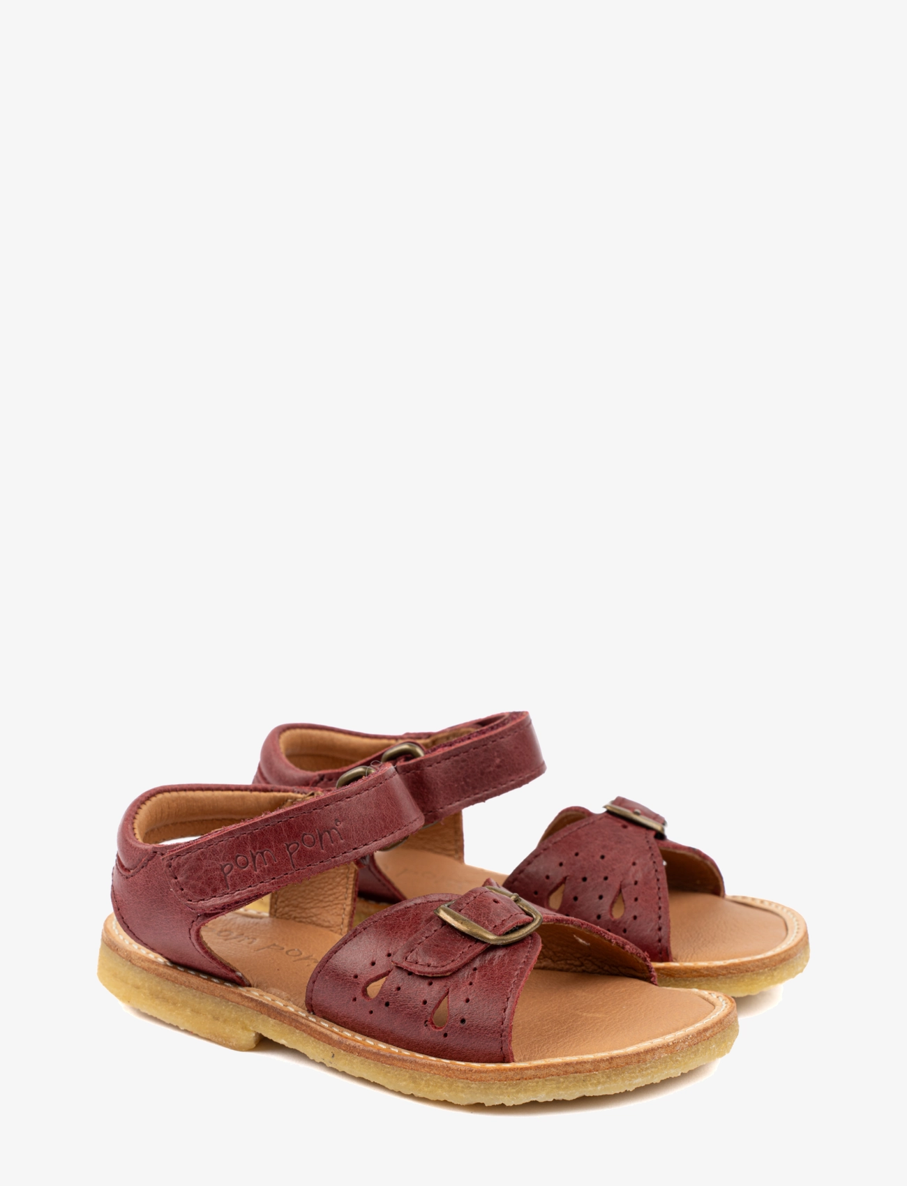 POM POM Klassisch Open Heel Sandale Rot - 31 - Kinder