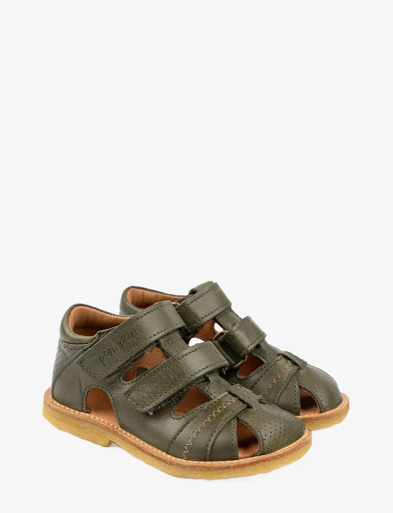 Pom Pom - Classic Rub Sole Closed Two Velcro - geburtstagsgeschenke - army green - 0