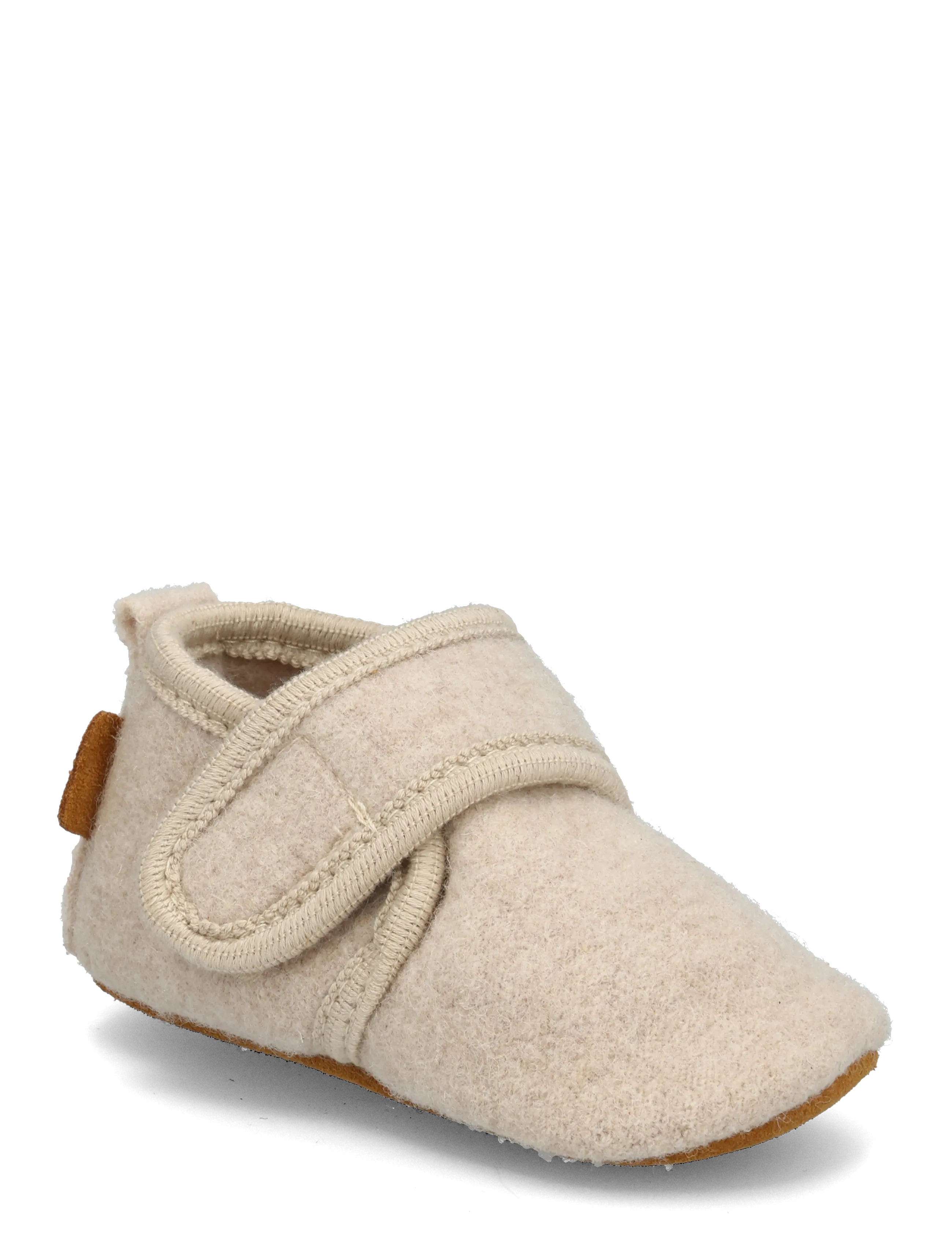 Pom Pom Beginners Wool - Baby Booties - OFF WHITE / cream