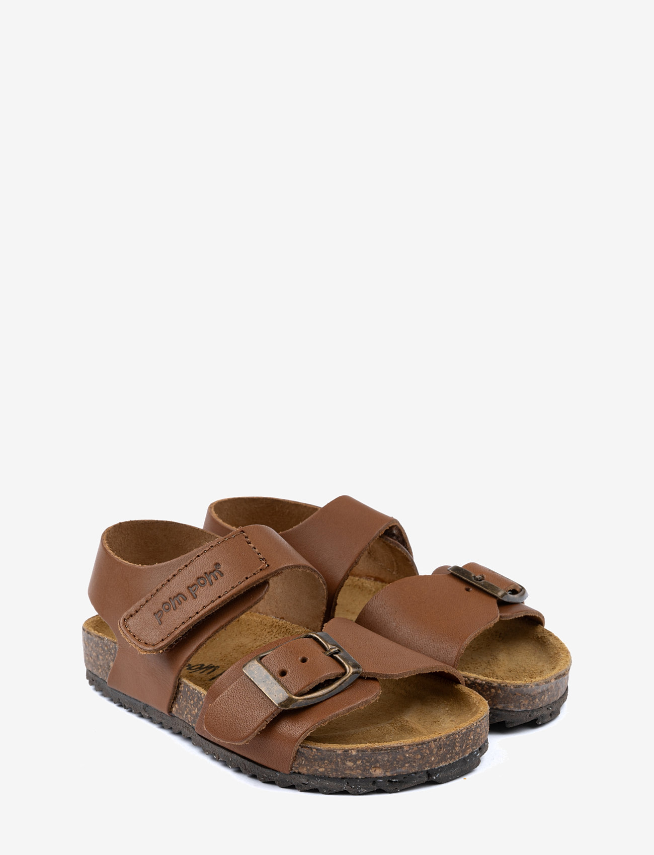 Pom Pom - Bio Velcro Sandal - sandaler - camel - 0