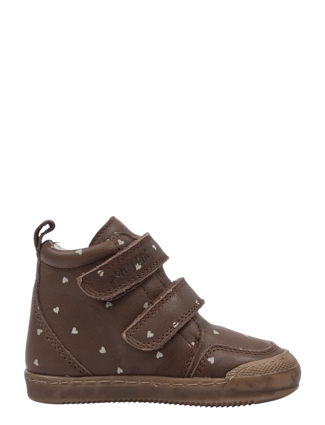Pom Pom PMPru Sneaker Wool Boot AOP - Hoher Schnitt - DARK BROWN HEART AOP / brown