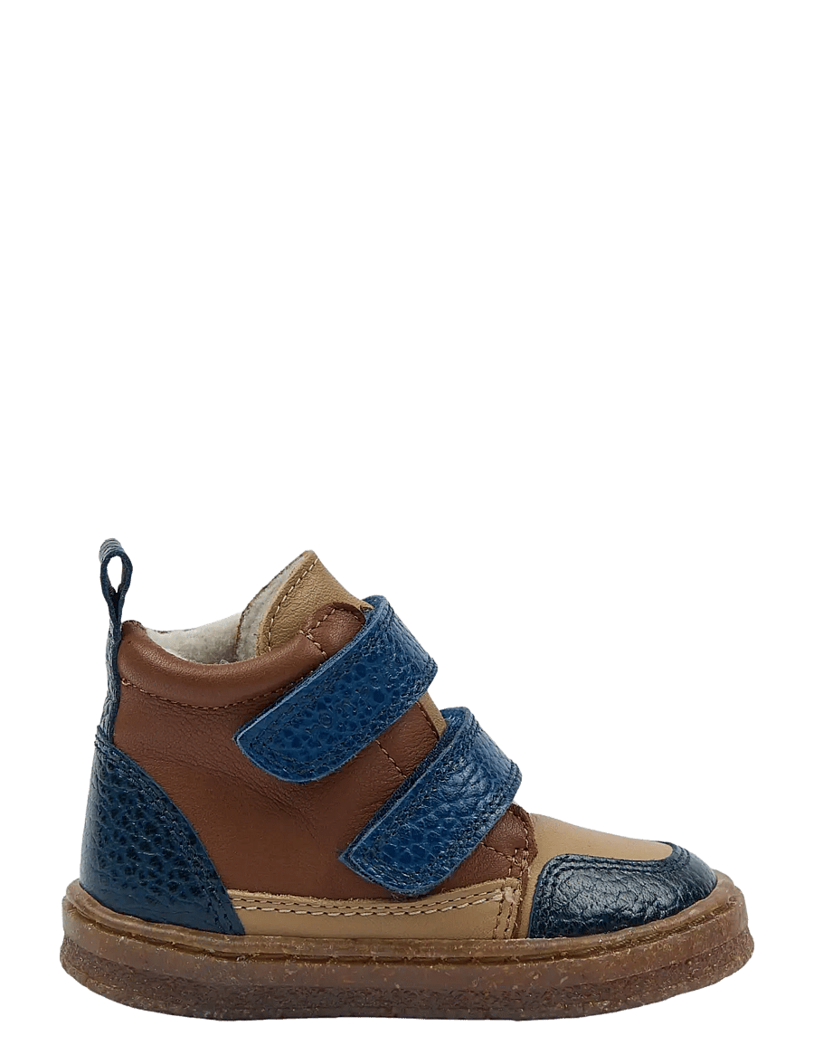 Pom Pom - PMPyke Sneaker Wool Boot Multi - høje sneakers - navy mix - 1