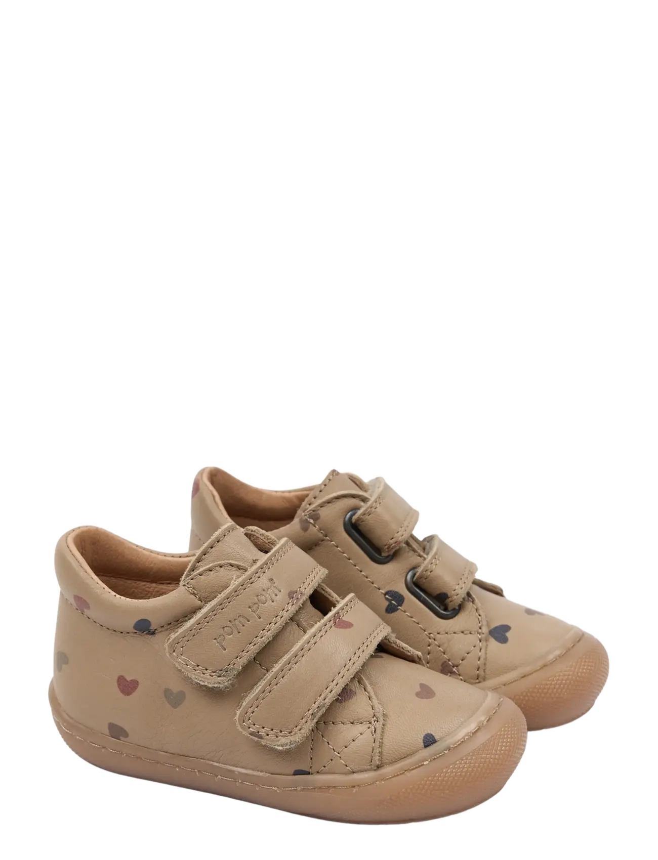 Pom Pom PMPax Baby Shoe AOP - Pom Pom - HEART AOP / beige