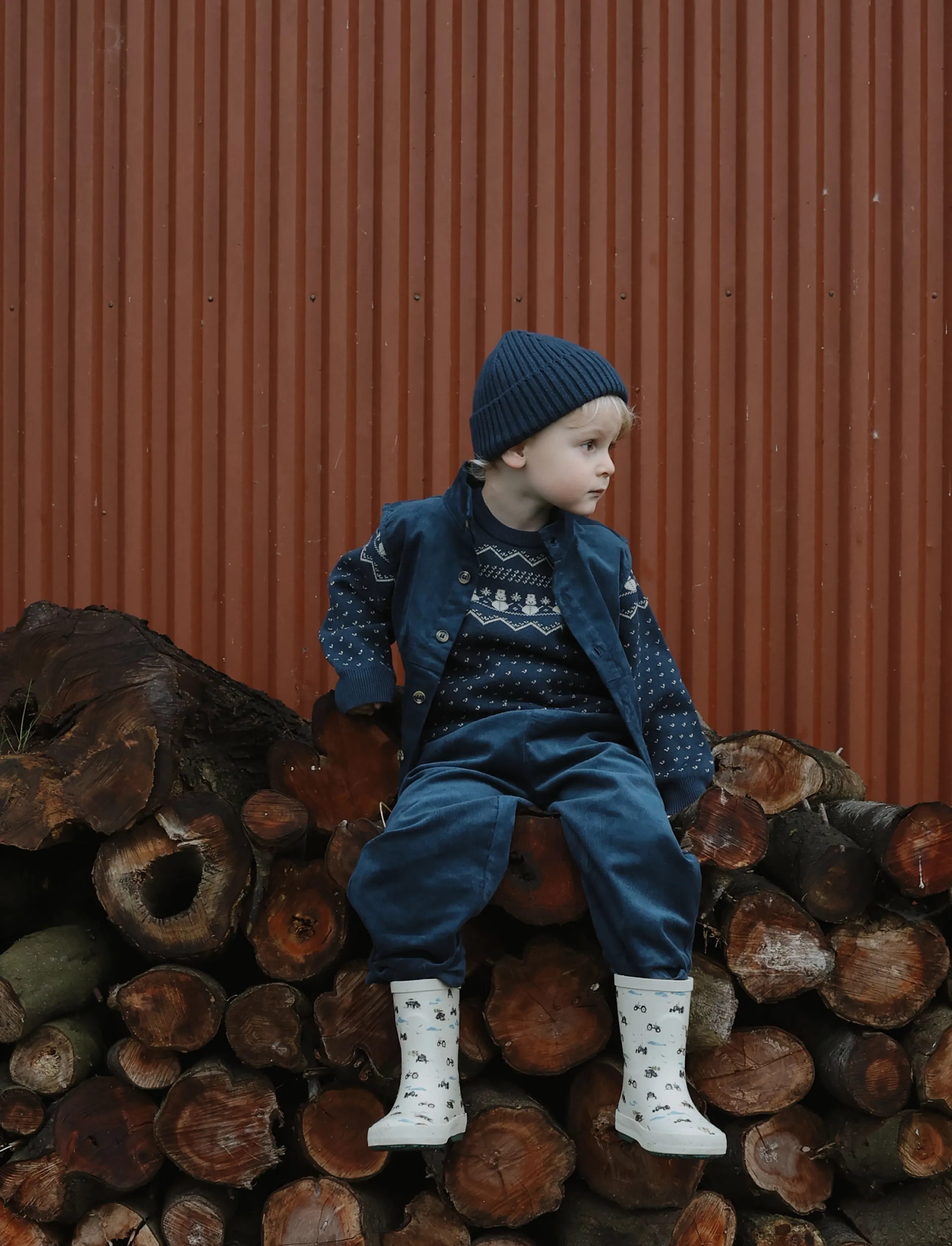 Pom Pom - PMBliss Gumboots AOP - fog tractor aop - 0
