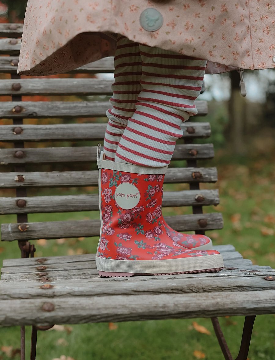 Pom Pom - PMBliss Gumboots AOP - ungefütterte gummistiefel - haute red rosehip aop - 0