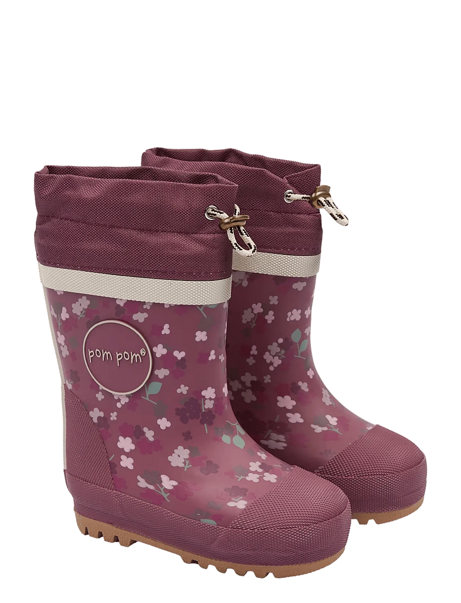 Pom Pom - Brynn GumBoots Thermo AOP - gefütterte gummistiefel - roan rouge hydranger aop - 0