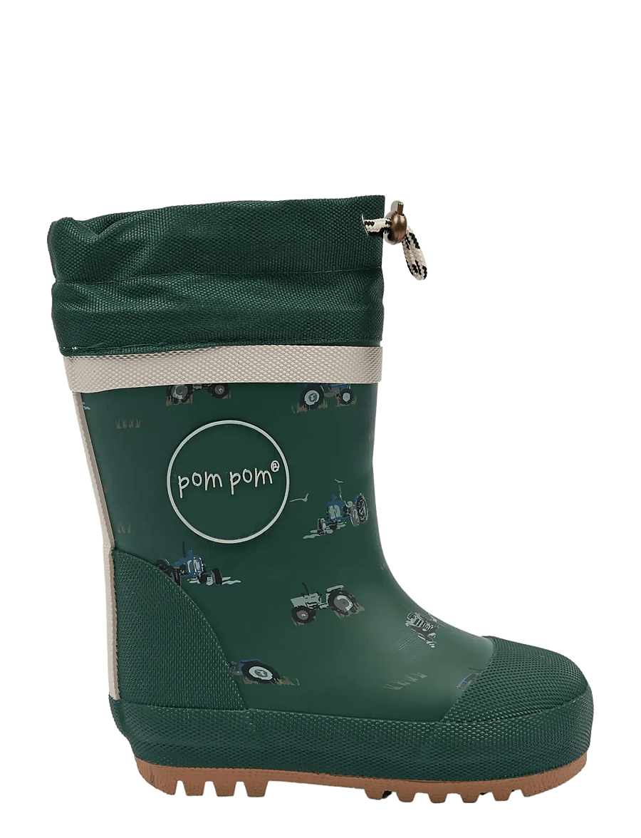 Pom Pom - Brynn GumBoots Thermo AOP - gefütterte gummistiefel - trekking green tractor aop - 2