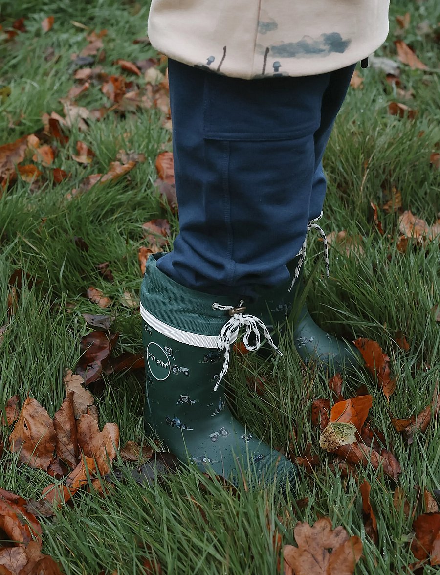 Pom Pom - Brynn GumBoots Thermo AOP - gefütterte gummistiefel - trekking green tractor aop - 0