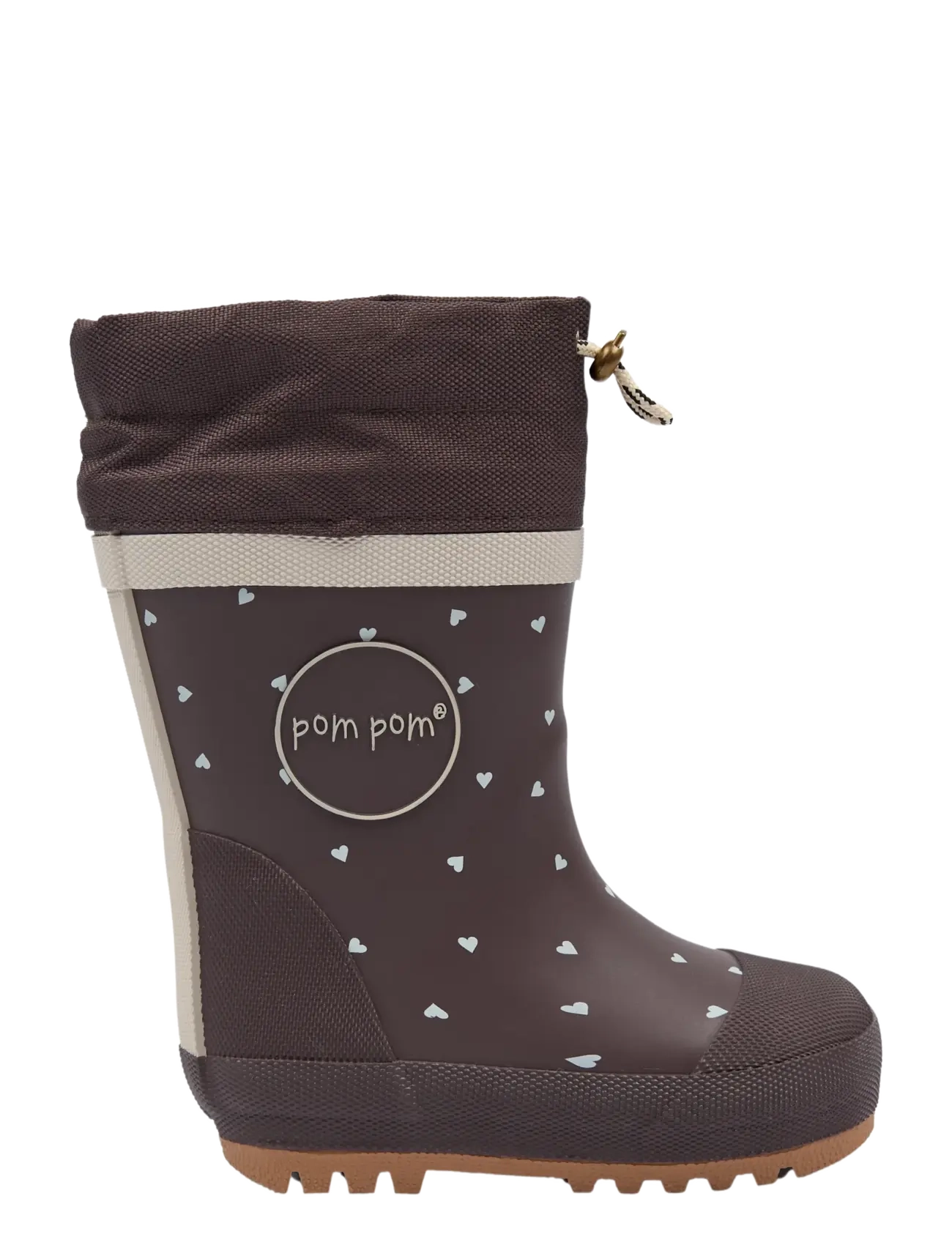 Pom Pom - Brynn GumBoots Thermo AOP - chestnut heart aop - 2