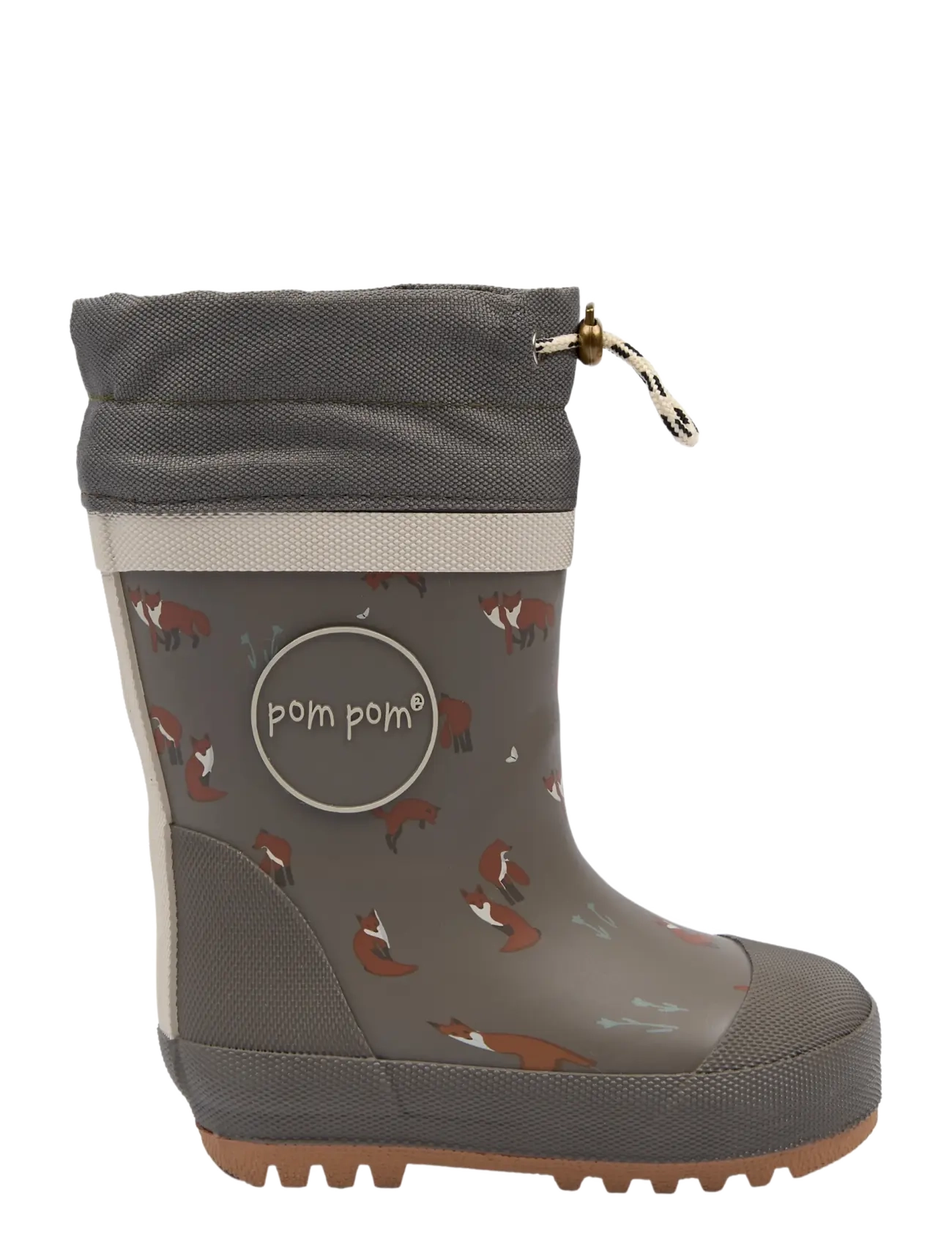 Pom Pom - Brook GumBoots Thermo Ankle AOP - voodriga kummikud - tortoise shell paw aop - 1