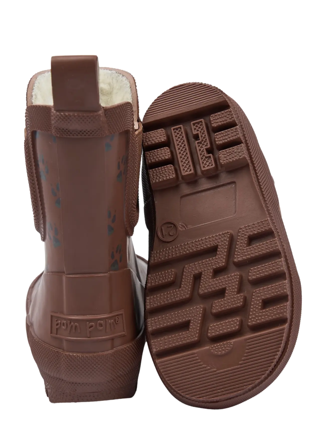 Pom Pom - Brook GumBoots Thermo Ankle AOP - voodriga kummikud - tortoise shell paw aop - 2