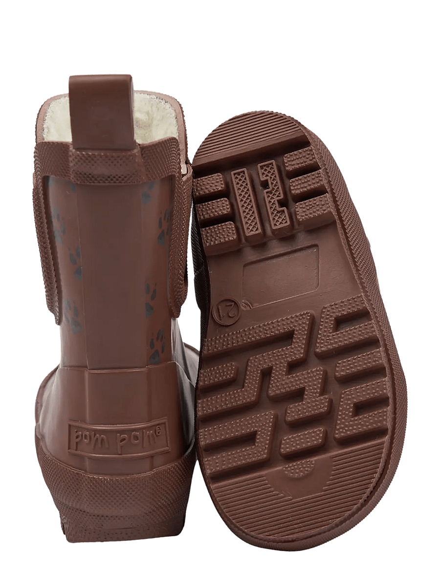 Pom Pom - Brook GumBoots Thermo Ankle AOP - voodriga kummikud - tortoise shell paw aop - 2