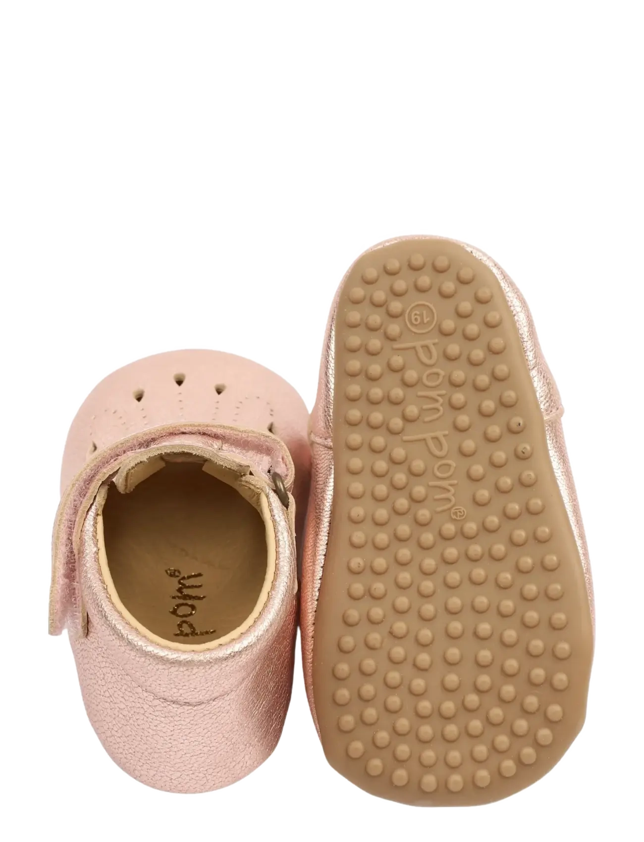 Pom Pom - Beginners™ Ballerina T-bar - hjemmesko - metallic rose - 2
