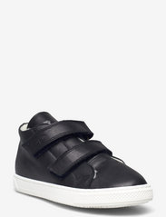 Velcro High Top Fur Sneaker - BLACK NEGRO