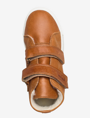 Pom Pom - Velcro High Top Fur Sneaker - laisvalaikio batai aukštu aulu - mustard - 3