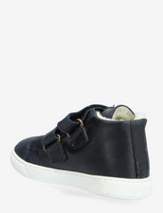 Pom Pom - Velcro High Top Fur Sneaker - ar paaugstinātu potītes daļu - navy marino - 2