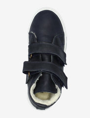 Pom Pom - Velcro High Top Fur Sneaker - ar paaugstinātu potītes daļu - navy marino - 3