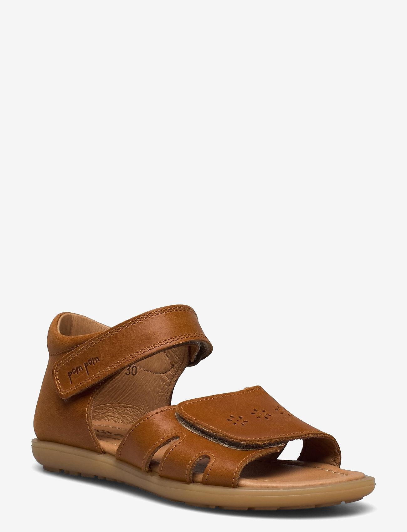 Pom Pom - Closed Heel Broque Sandal - vasaras piedāvājumi - camel - 0