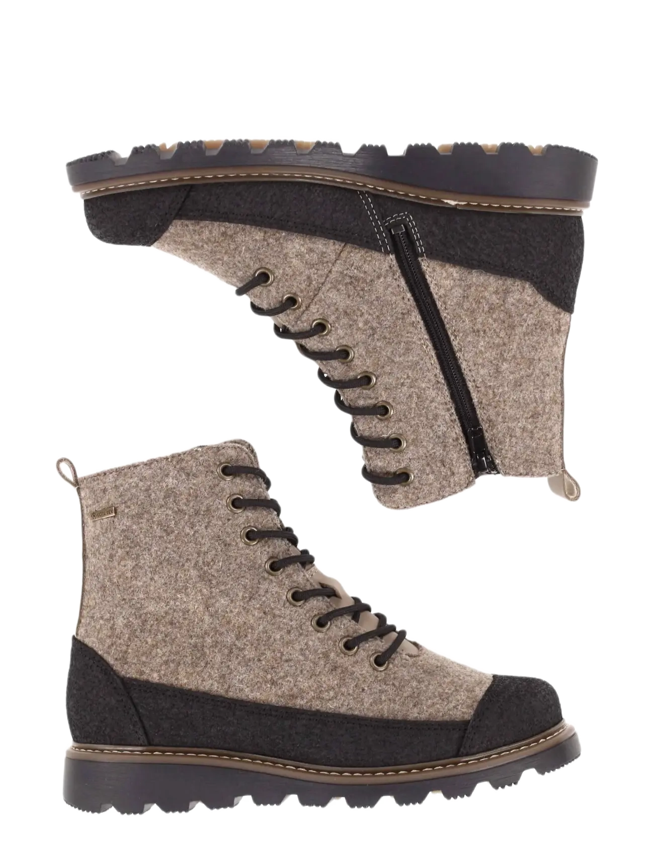 Pomar - PERHO GORE-TEX® Ankle Boots - paeltega saapad - beige - 3
