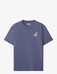 Pompeii - SUN BATHING EMILIO GRAPHIC TEE - kortärmade t-shirts - blue - 0