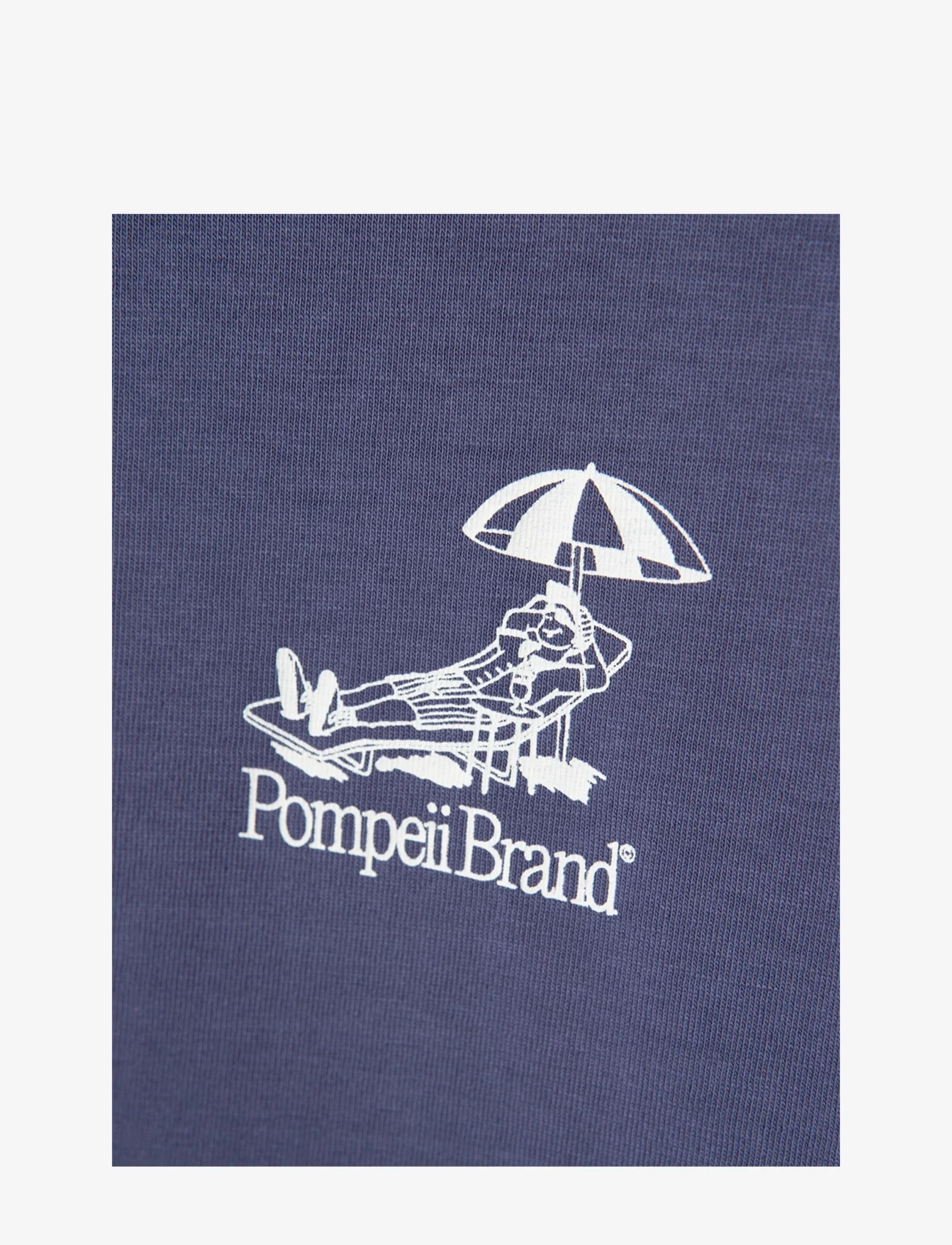 Pompeii - SUN BATHING EMILIO GRAPHIC TEE - kortärmade t-shirts - blue - 1