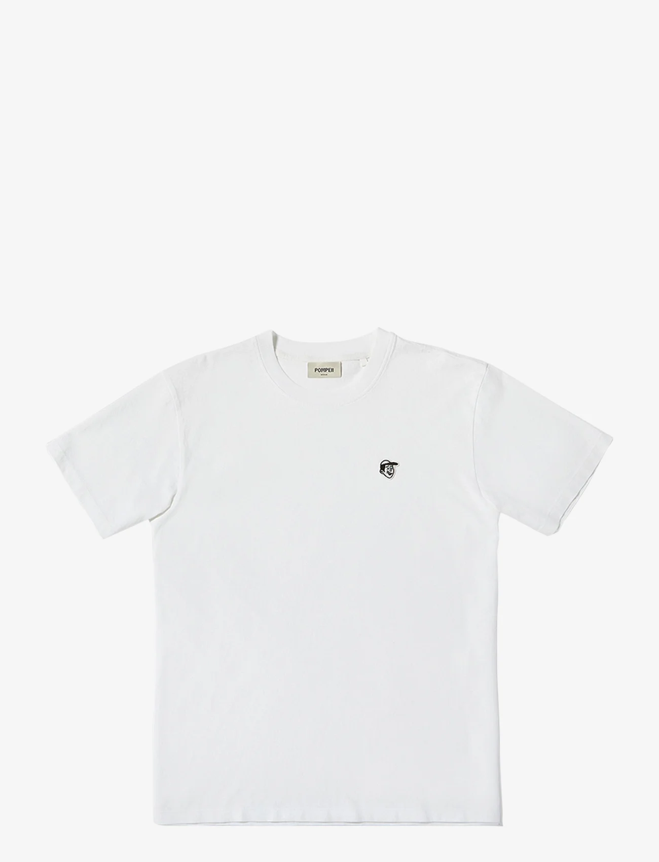 Pompeii - EMILIO WHITE TEE - kortärmade t-shirts - white - 0
