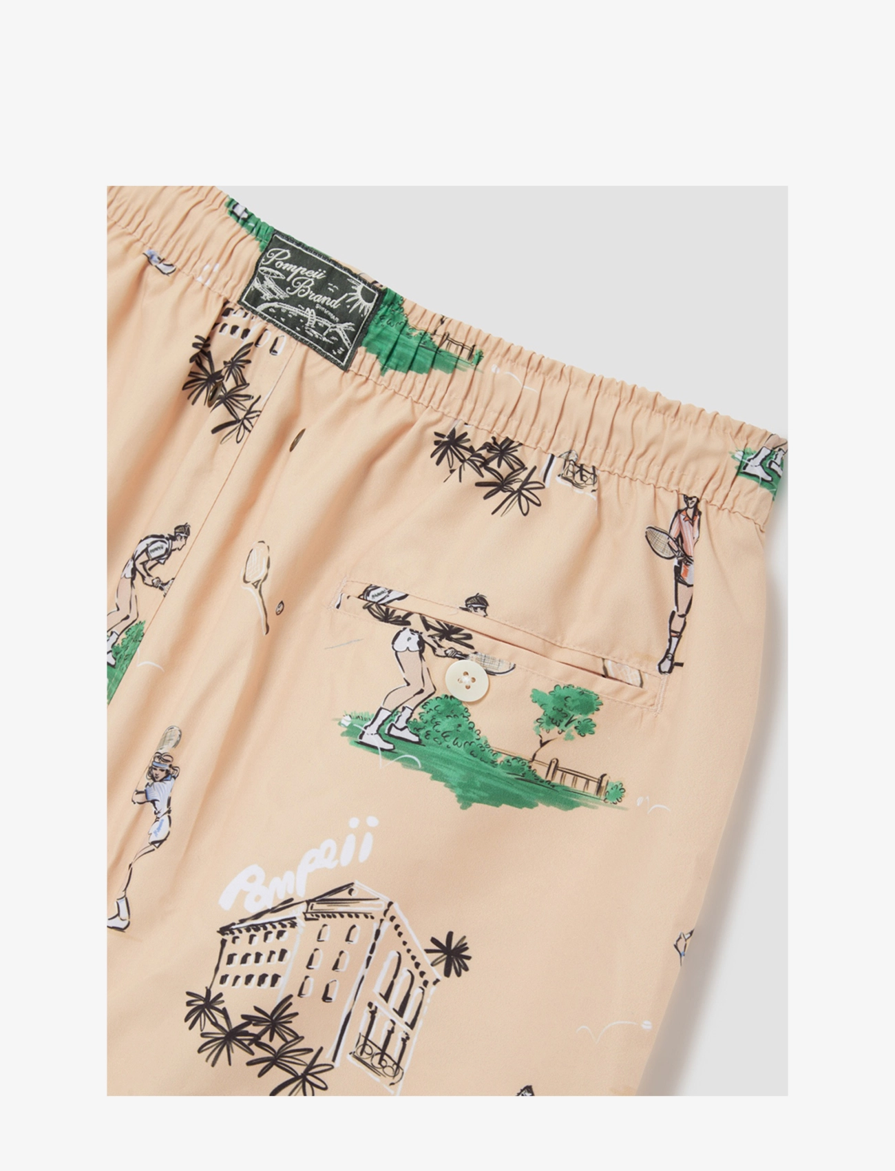 Pompeii - TENNIS SWIM TRUNKS - beige - 2
