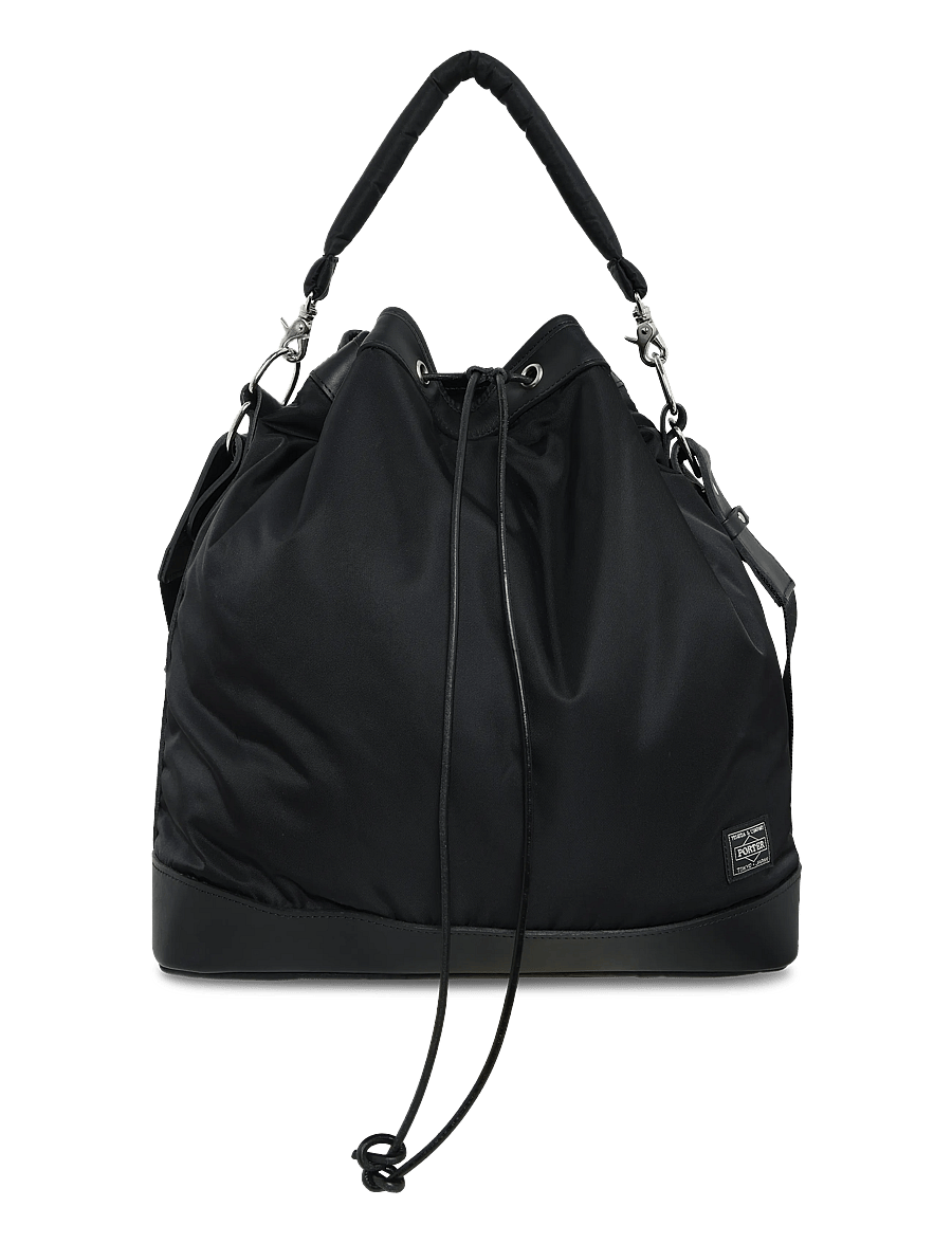 Porter Yoshida - String Drawstring Bag - Õlakotid - black - 0