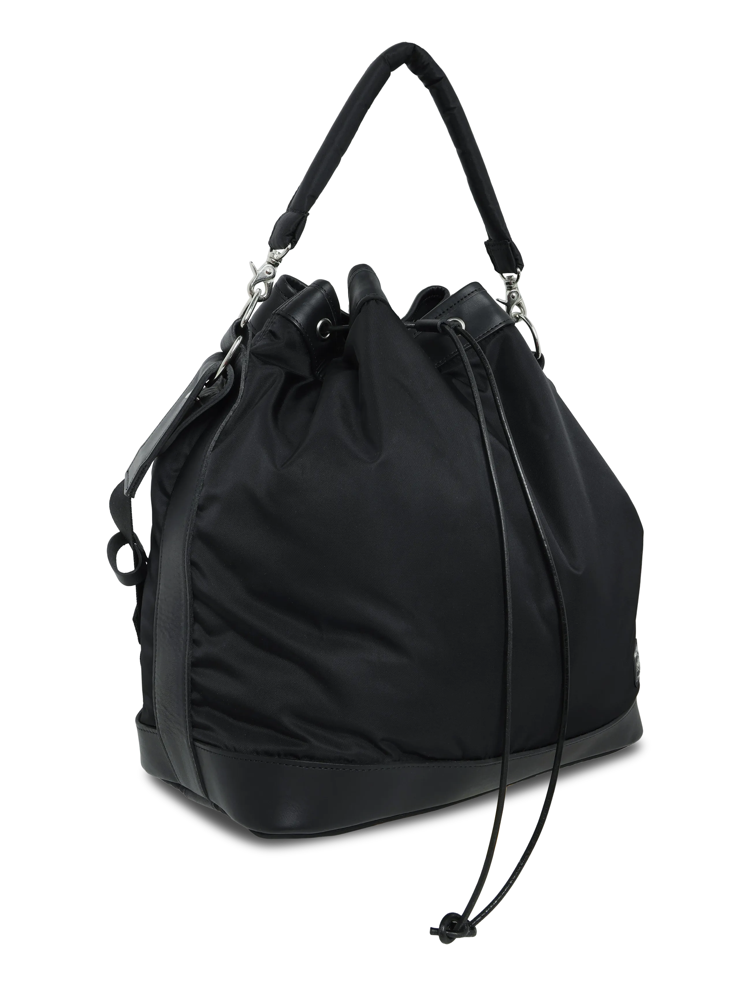 Porter Yoshida - String Drawstring Bag - Õlakotid - black - 2
