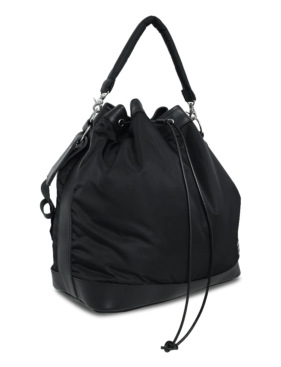 Porter Yoshida - String Drawstring Bag - Õlakotid - black - 2