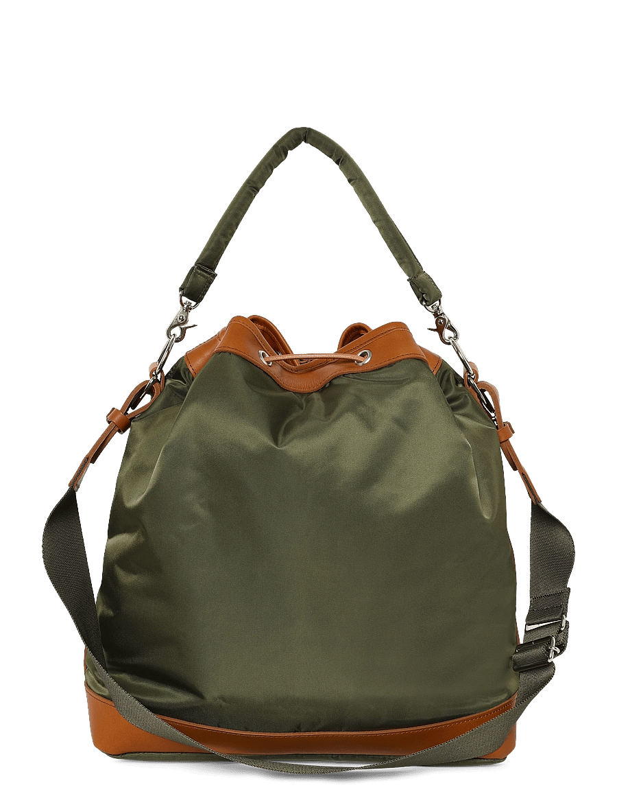 Porter Yoshida - String Drawstring Bag - schultertaschen - green - 1