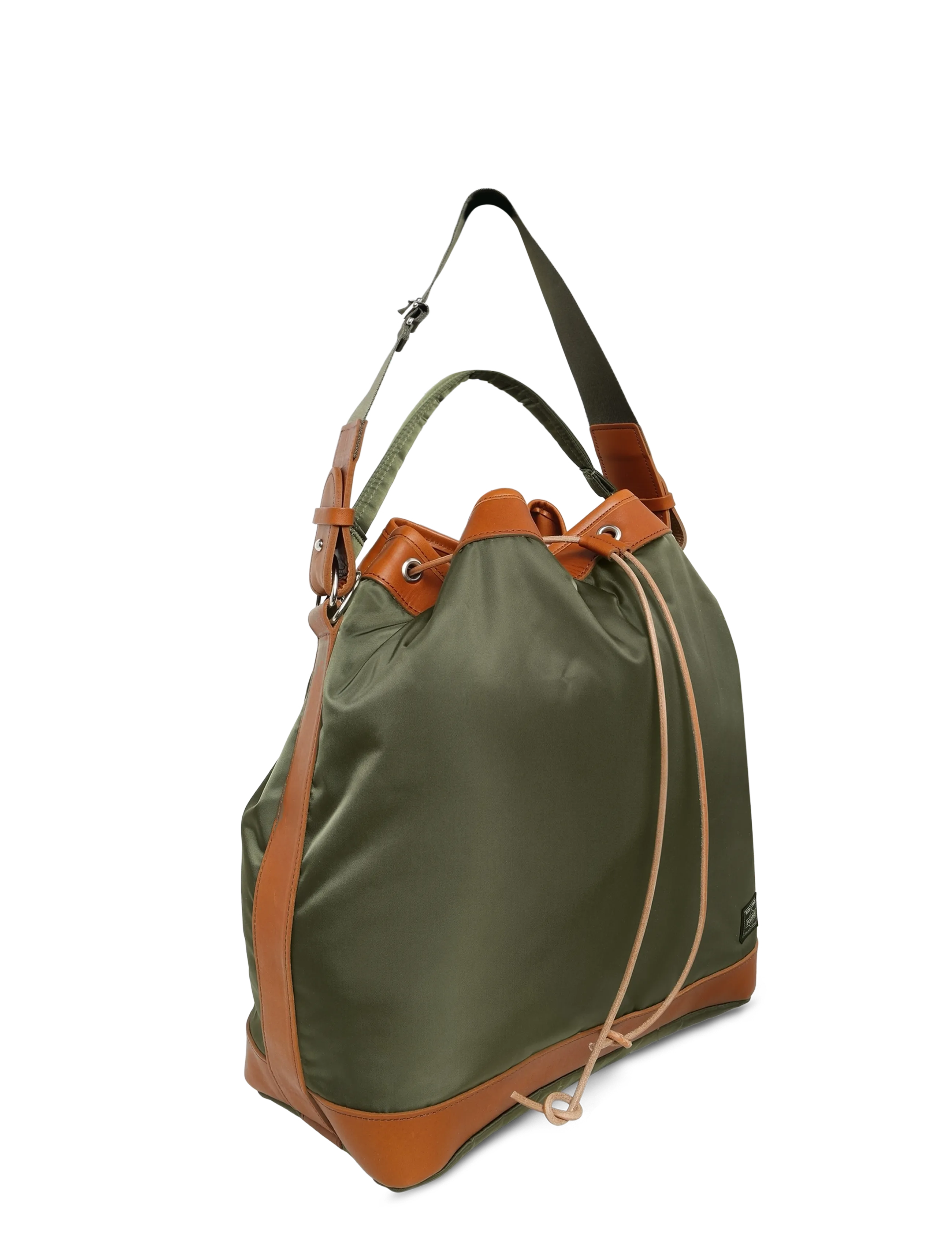 Porter Yoshida - String Drawstring Bag - shoulder bags - green - 2