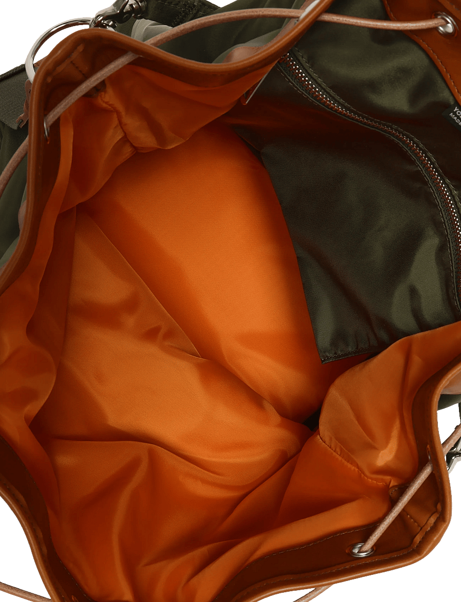 Porter Yoshida - String Drawstring Bag - schultertaschen - green - 4