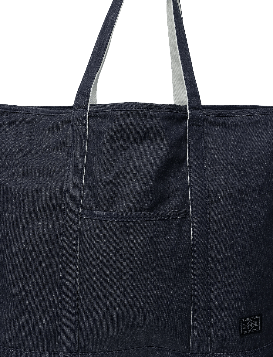 Porter Yoshida - Jean Tote Bag - shoppers - blue - 2