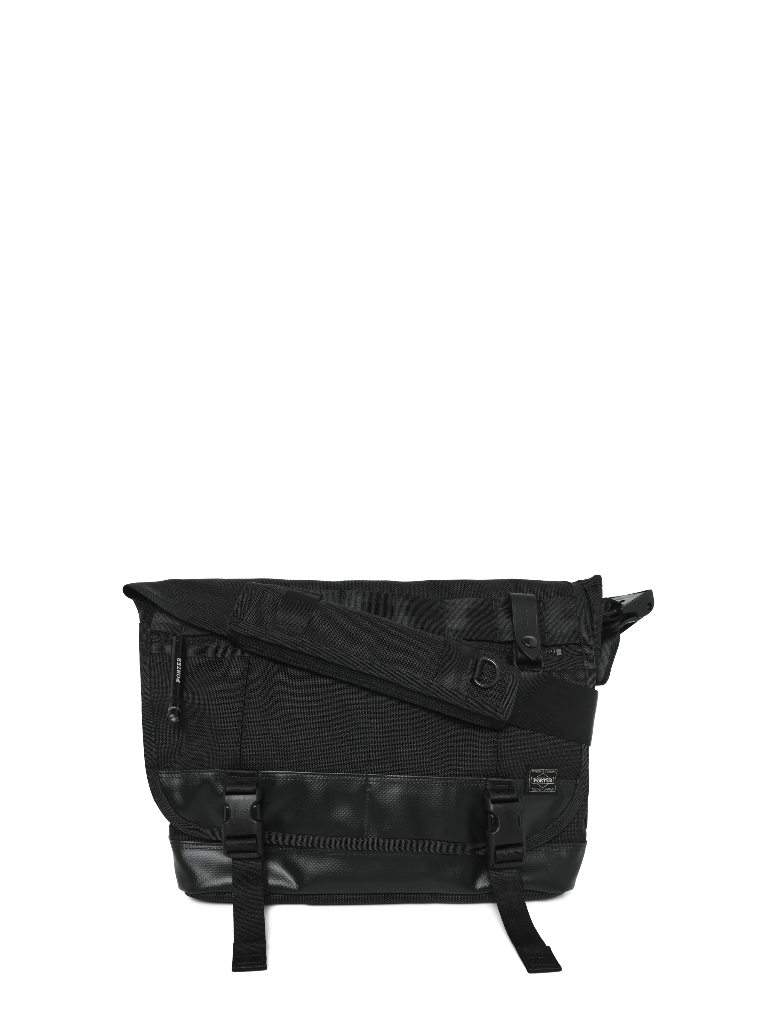 Porter Yoshida Heat Messenger Bag, Mænd, Budtaske, Sort, Str: ONE SIZE