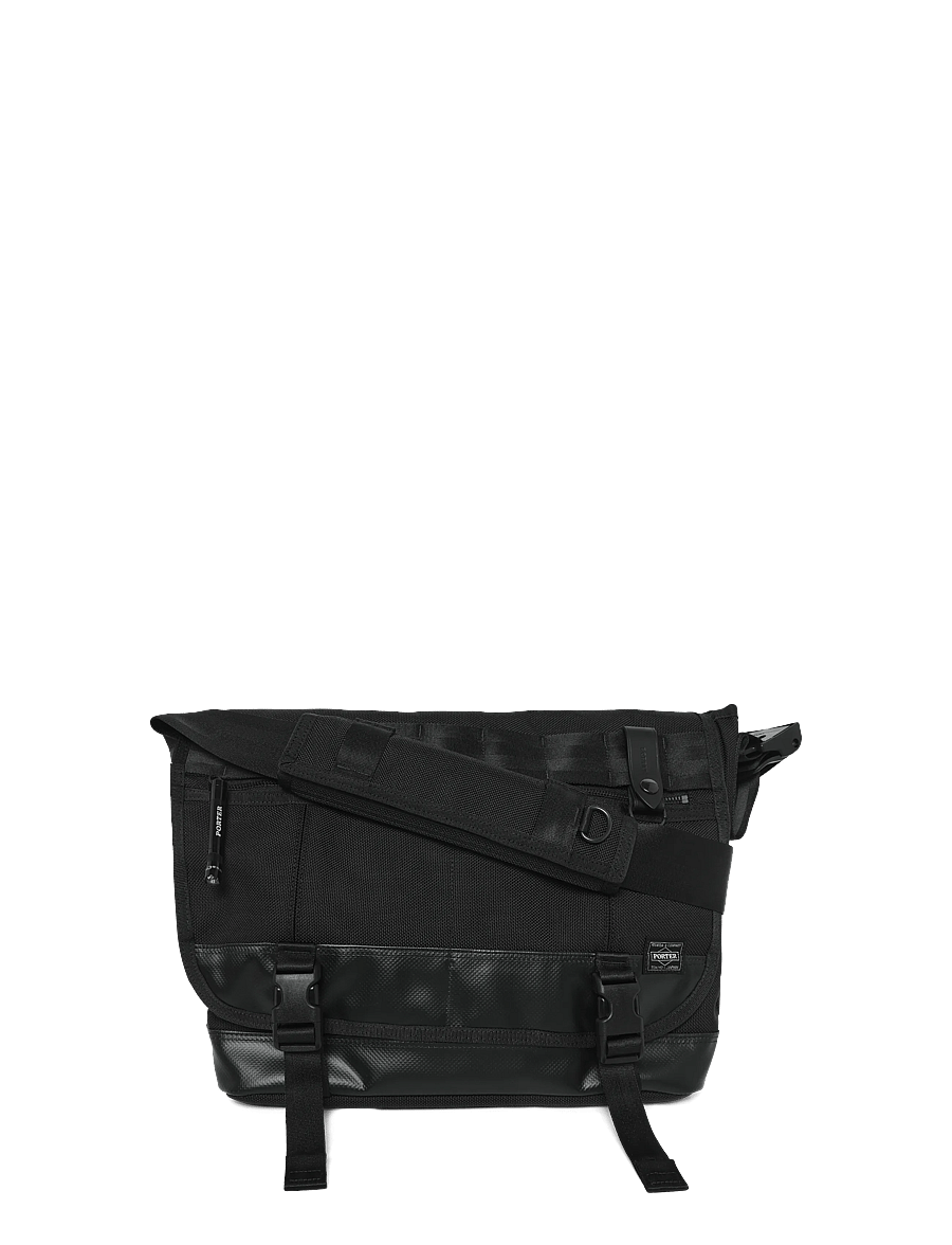 Porter Yoshida - Heat Messenger Bag - axelremsväskor - black - 0